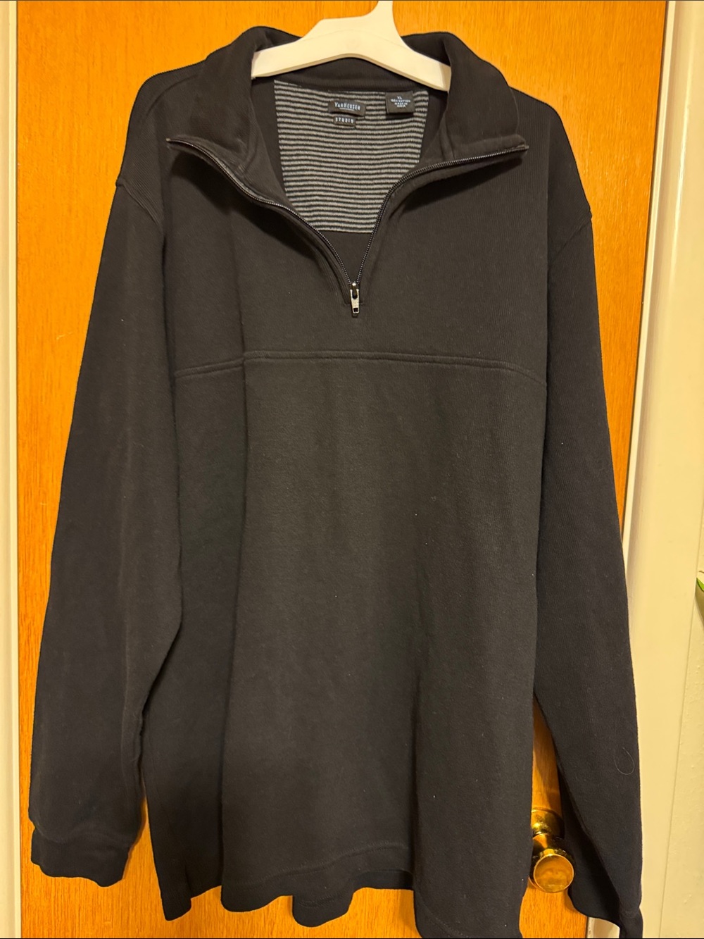 Weatherproof Men’s Black Half-Zip Pullover Sweater
